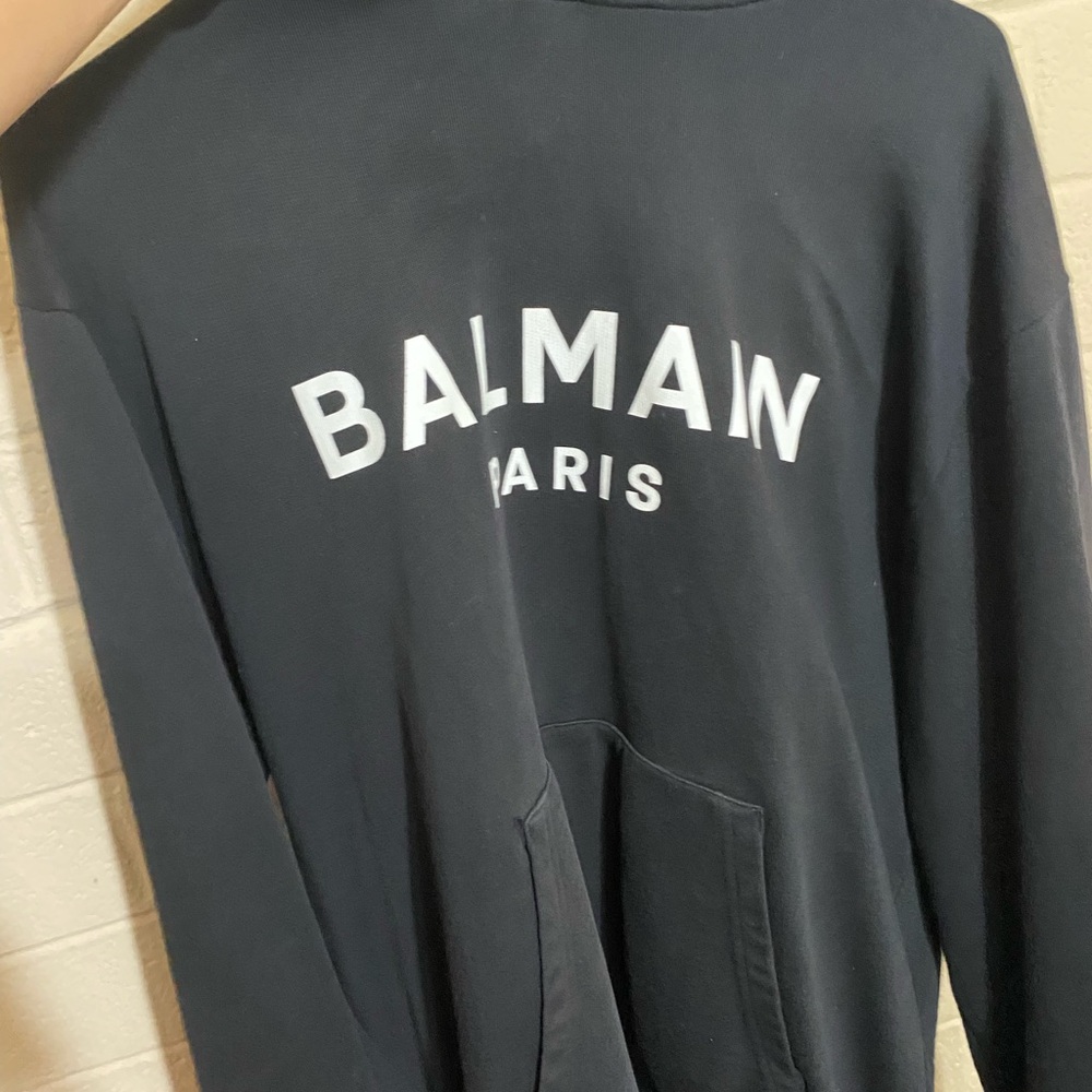 Balmain Black Sweatshirt with Logo